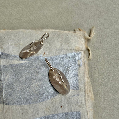 Wavy Oval Earrings