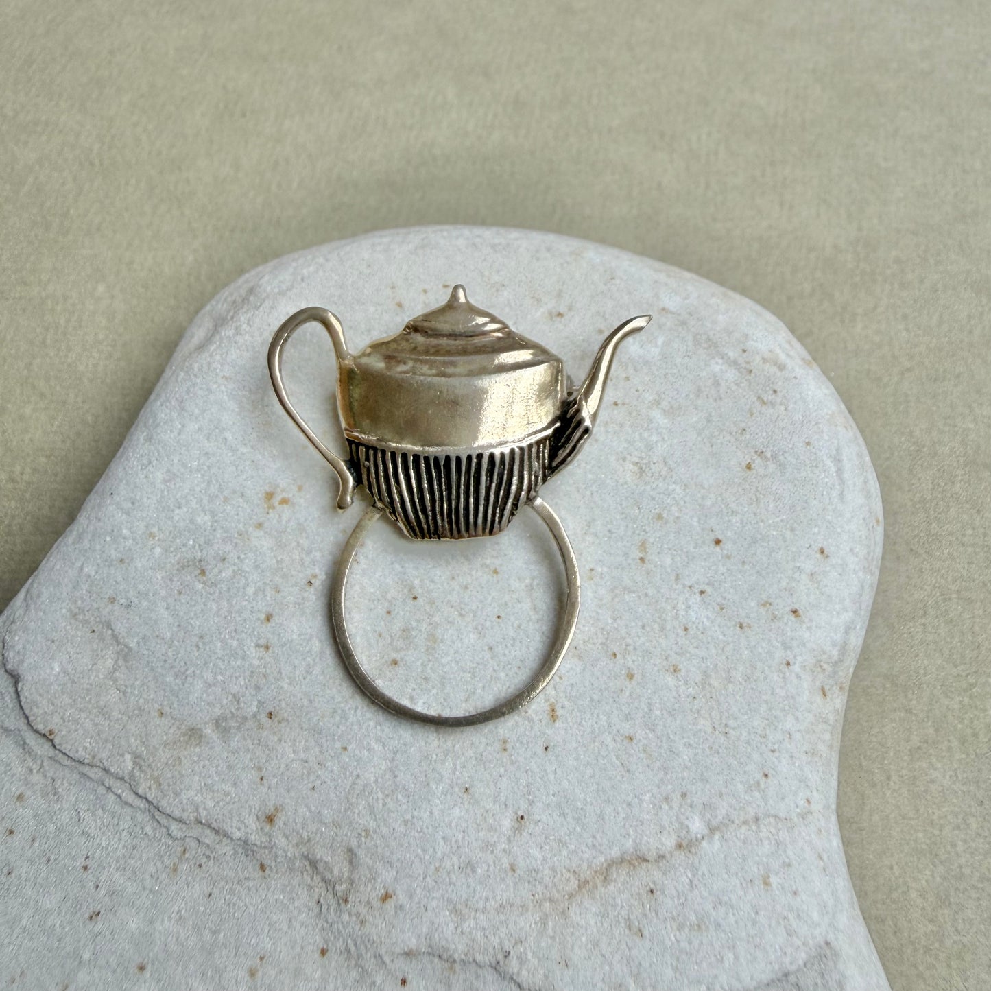 Tea Pot Eyeglasses Holder Brooch