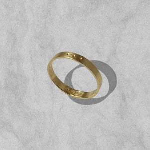 Golden Ring with 3 Dots